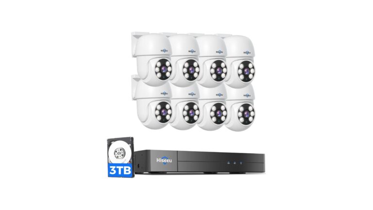 Hiseeu 3K Outdoor Wired Security Camera System 8CH – In-Dept